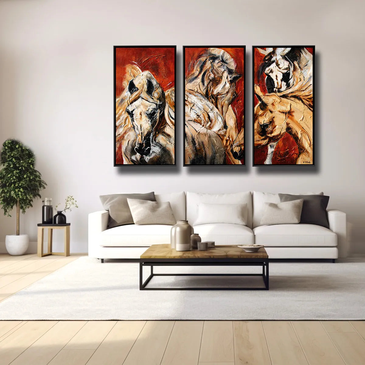 03-05 Edles Araber-Wandbild – Pferde-Acrylglasbild von Kerstin Tschech