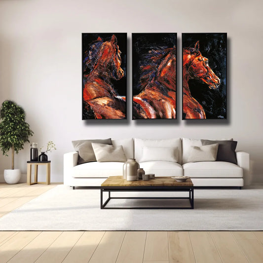 03-12 Moderne edle Pferdeportraits – Pferde-Acrylglasbild von Kerstin Tschech