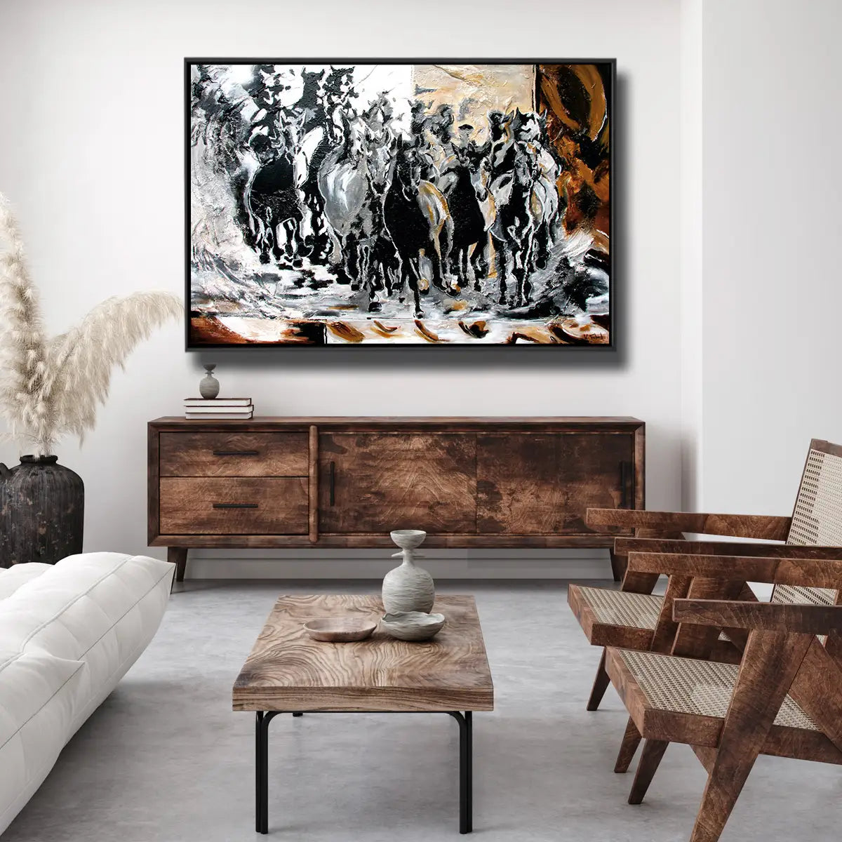 04-03 Stilvolle Pferdebilder für gehobene Wohnansprüche – Pferde-Acrylglasbild von Kerstin Tschech