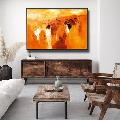 04-15 Einzigartige Premium Kunst von der renommierten Pferdemalerin – Pferde-Acrylglasbild von Kerstin Tschech