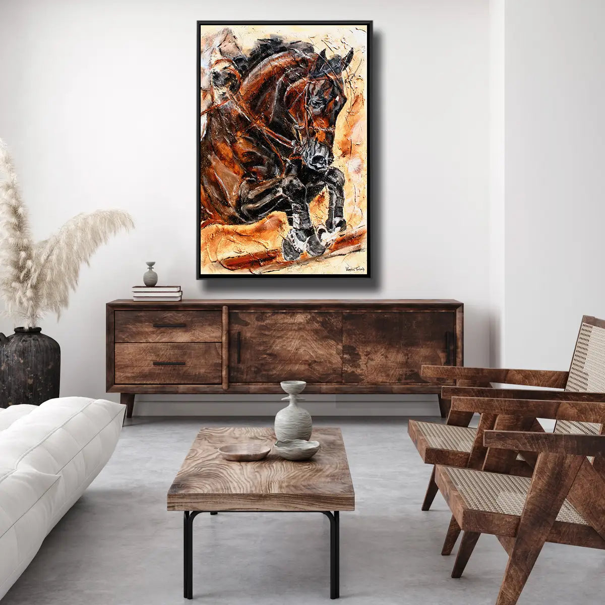 04-16 Sportpferde Wandbilder in Museumsqualität für edle Gestüte – Pferde-Acrylglasbild von Kerstin Tschech