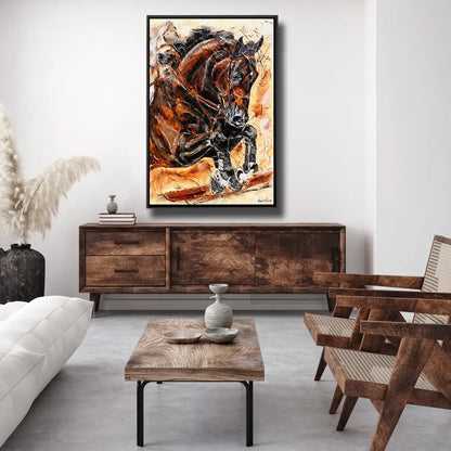 04-16 Sportpferde Wandbilder in Museumsqualität für edle Gestüte – Pferde-Acrylglasbild von Kerstin Tschech
