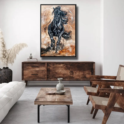 04-29 Ausdrucksstarke Deko Bilder von Pferden für  nobles Ambiente – Pferde-Acrylglasbild von Kerstin Tschech