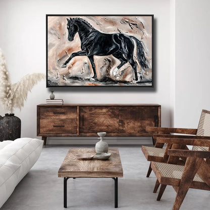 04-39 Exquisites Dressurpferd Portrait  – Pferde - Pferde-Acrylglasbild von Kerstin Tschech