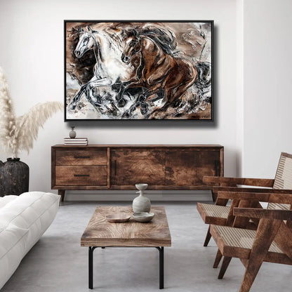 04-42 Lusitano Gemälde als feine Atelier-Edition für Sammler – Pferde-Acrylglasbild von Kerstin Tschech