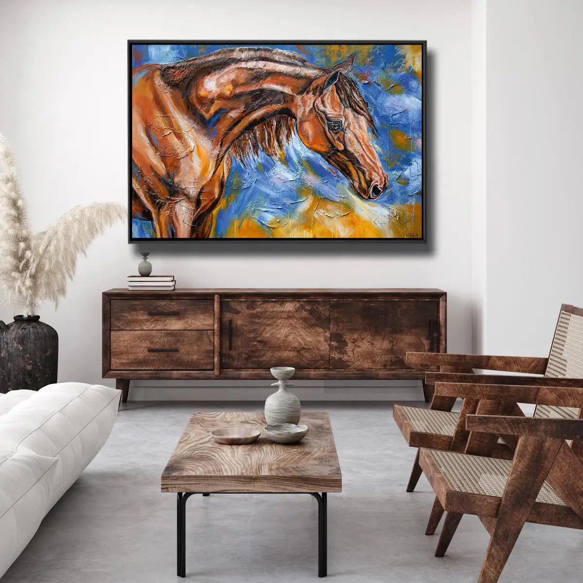 04-55 Erhabene Pferdebilder als moderne Wanddekoration – Pferde-Acrylglasbild von Kerstin Tschech