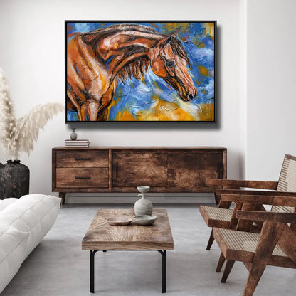 04-55 Erhabene Pferdebilder als moderne Wanddekoration – Pferde-Acrylglasbild von Kerstin Tschech