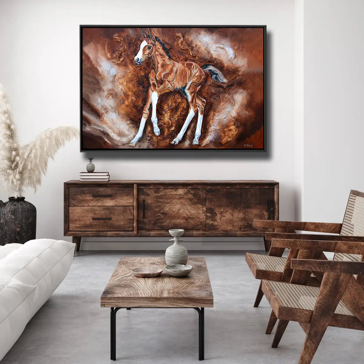 04-56 Meisterwerke aus dem exklusiven Pferdekunst Onlineshop für Kenner – Pferde-Acrylglasbild von Kerstin Tschech