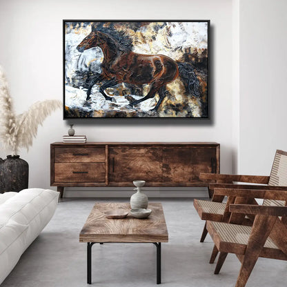 04-60 Edles Trakehner Wandbild für passionierte Kenner der Pferdezucht – Pferde-Acrylglasbild von Kerstin Tschech