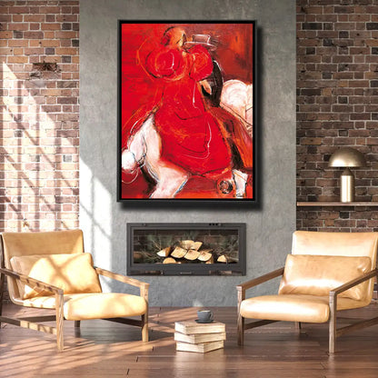 06-14 Traditionelles Reiterpaar beim Feria-Reiten in Spanien – Pferde-Acrylglasbild von Kerstin Tschech